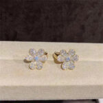 [Eternal Jewelry]FRIVOLE GOLD FLOWER DIAMOND EARRINGS - Image 2