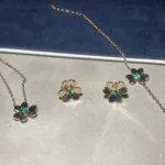 [Eternal Jewelry]FRIVOLE  FLOWER MALACHITE EARRINGS - Image 6