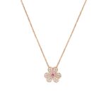 [Eternal Jewelry]FRIVOLE ROSE GOLD FLOWER DIAMOND NECKLACE
