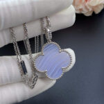 [Eternal Jewelry]CLOVER SILVER CHALCEDONY BIG CLOVER NECKLACE - Image 2