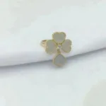 [Eternal Jewelry]SWEET CLOVER WHITE MOP RING - Image 3