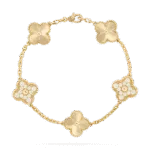 [Eternal Jewelry]CLOVER BRACELET 5 MOTIFS GOLD DIAMOND - Image 2