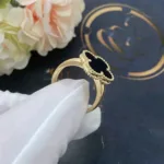 [Eternal Jewelry]CLOVER ONYX RING - Image 3
