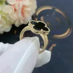 [Eternal Jewelry]CLOVER ONYX RING - Image 5