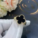 [Eternal Jewelry]CLOVER ONYX RING - Image 6