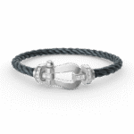 [Eternal Jewelry]FORCE LARGE HORSESHOE HALF DIAMOND BRACELET SILVER - Image 5