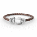 [Eternal Jewelry]FORCE LARGE HORSESHOE HALF DIAMOND BRACELET SILVER - Image 6