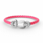 [Eternal Jewelry]FORCE LARGE HORSESHOE HALF DIAMOND BRACELET SILVER - Image 12