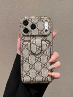 Gucc* Classic Monogram Phone Case - Card Slot Full Coverage | Timeless Luxury Collection - Image 5