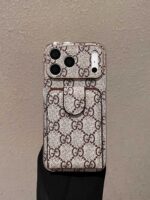 Gucc* Classic Monogram Phone Case - Card Slot Full Coverage | Timeless Luxury Collection - Image 7