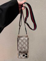 Gucc* Classic Monogram Phone Case - Card Slot Full Coverage | Timeless Luxury Collection - Image 3