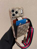 Gucc* Classic Monogram Phone Case - Card Slot Full Coverage | Timeless Luxury Collection - Image 4
