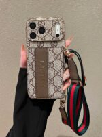 LuxuryGG 2-in-1 Monogram Phone Case with Crossbody Lanyard & Card Slot - Image 2