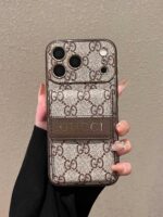 Luxury 2-in-1 Monogram Phone Case with Crossbody Lanyard & Card Slot - Image 6