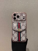 GG Luxury Designer-Inspired 3-in-1 Phone Wallet Purse with Shoulder Strap - Image 7