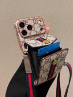 GG Luxury Designer-Inspired 3-in-1 Phone Wallet Purse with Shoulder Strap - Image 5