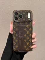 Classic LV Luxury Monogram Wallet Phone Case with Adjustable Crossbody Lanyard - Image 5