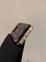 LV Style Monogram Crossbody Phone Case with Flip Card Holder & Adjustable Strap - Image 8