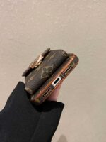 LV Classic Monogram Full Coverage Case - Top & Bottom Card Slots + Lanyard - Image 8