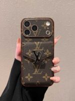 LV Classic Monogram Full Coverage Case - Top & Bottom Card Slots + Lanyard - Image 5