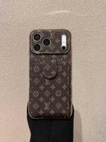 LV Classic Monogram Full Coverage Case - Top & Bottom Card Slots + Lanyard - Image 4