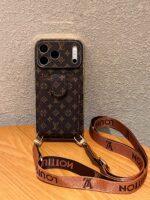 LV Classic Monogram Full Coverage Case - Top & Bottom Card Slots + Lanyard