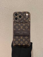 LV Luxury Monogram Wallet Phone Case with Adjustable Crossbody Lanyard - Image 7
