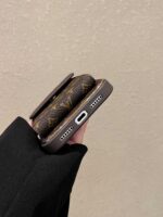 LV Luxury Monogram Wallet Phone Case with Adjustable Crossbody Lanyard - Image 8