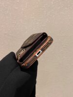 LV Luxury Monogram Wallet Phone Case with Shoulder Strap - Image 7