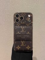 LV Classic Luxury Monogram Wallet Phone Case with Adjustable Crossbody Lanyard - Image 7