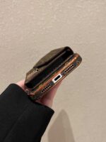 LV Classic Luxury Monogram Wallet Phone Case with Shoulder Strap - Image 8