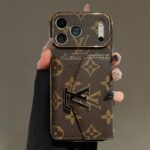 LV Classic Monogram Full Coverage Case–Top & Bottom Card Slots + Lanyard - Image 5