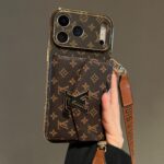LV Classic Monogram Full Coverage Case–Top & Bottom Card Slots+Lanyard - Image 2